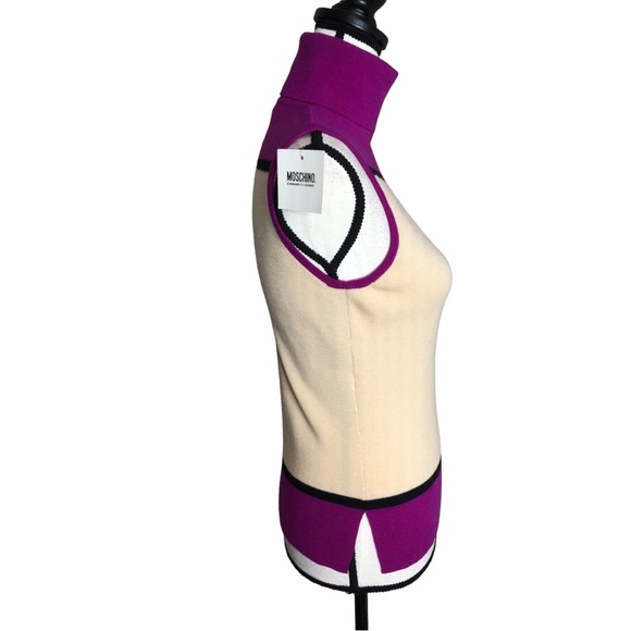 MOSCHINO Wool Turtleneck Top Sz 4 - Picture 8 of 15